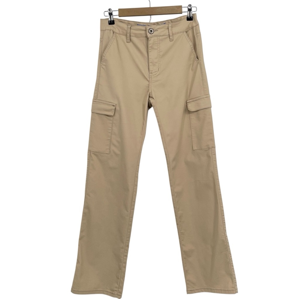 VIP Cargo Wide Leg Khaki Pants Women's Size 9 High Waisted Stretchy